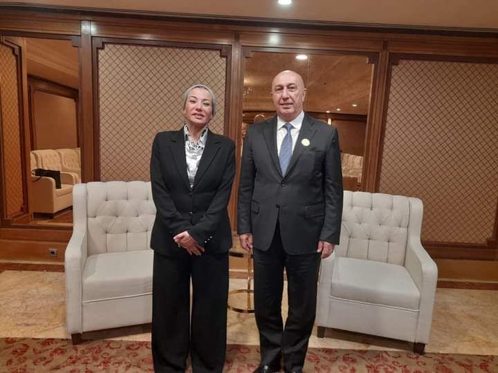 على هامش مشاركتها فى المؤتمر التاسع لوزراء البيئة في العالم الإسلامي" نحو تحقيق التحول الأخضر في العالم الإسلامي": 