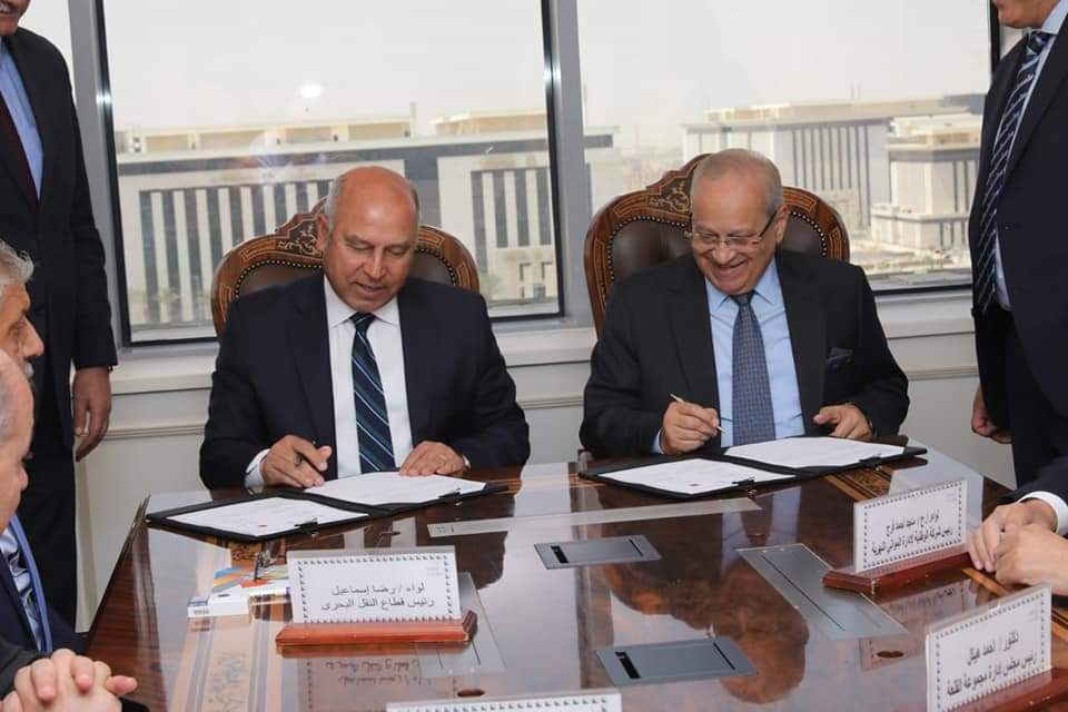 النقل توقع مذكرة تفاهم مع الشركة الوطنية لإدارة الموانئ للتعاون في تجهيز وإنشاء البنية الفوقية والإدارة