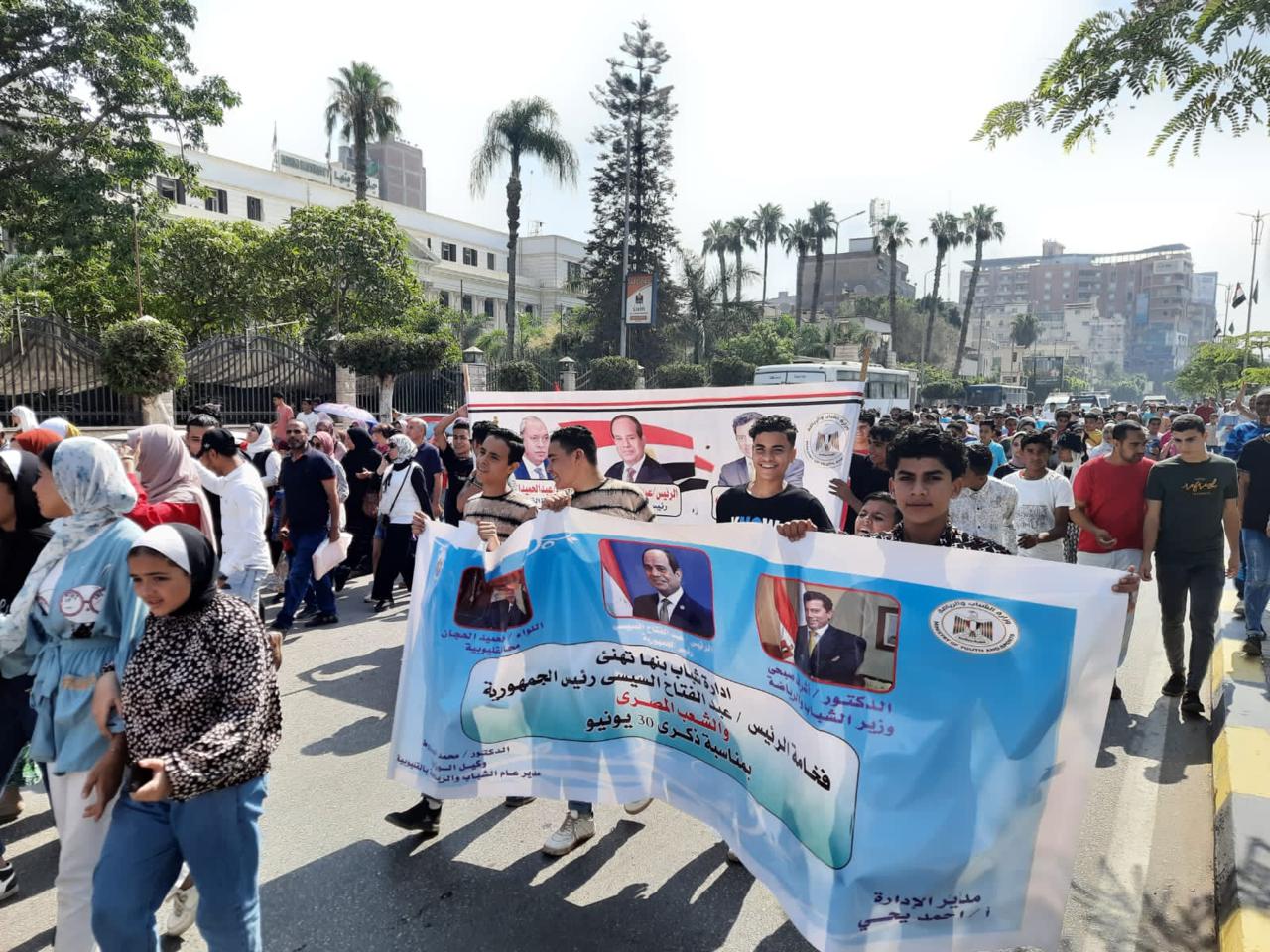 محافظ القليوبية يشارك بالمارثون الرياضي التي تنظمه المحافظة بالتعاون مع الشباب والرياضة إحتفالا بثورة 30 يونيو 