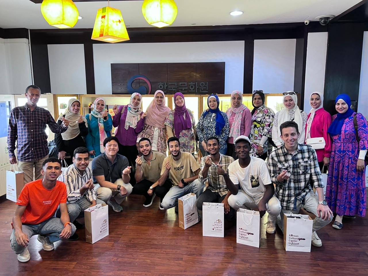 المركز الثقافي الكوري يحتفل مع طلاب جامعة بني سويف التكنولوجية بعيد الدانو