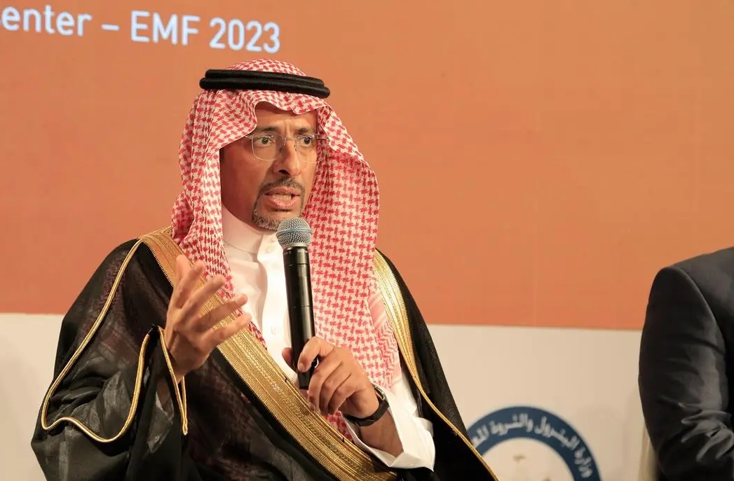 وزير الصناعة والثروة المعدنية السعودى يشارك  في جلسة حوارية ضمن فعاليات منتدى مصر للتعدين 2023،