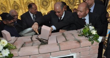 أحمد أبو العزم يضع حجر الأساس لفرع مجلس الدولة بالفيوم