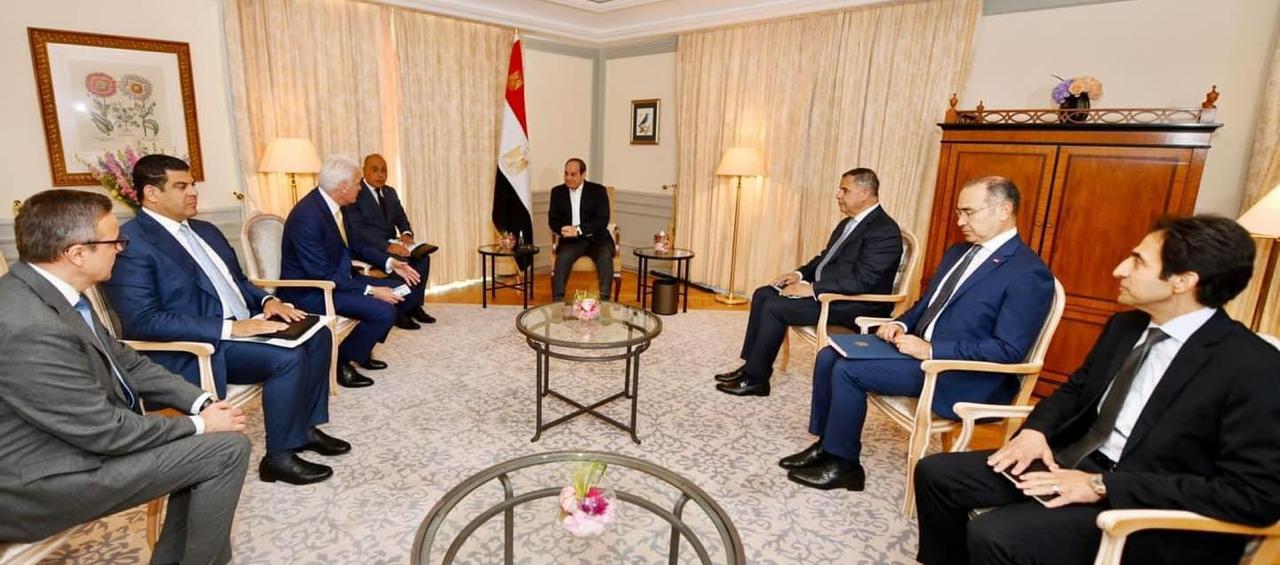 الرئيس يستقبل مالك لورسن العالمية للصناعات البحرية