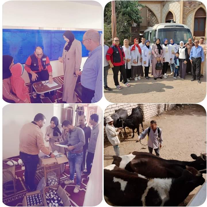 تقديم خدمات طبية وإجراء تحاليل لـ ٢٣٥خلال قافلة سكانية شاملة بقرية العقيرة بالدلنجات مواطن.   