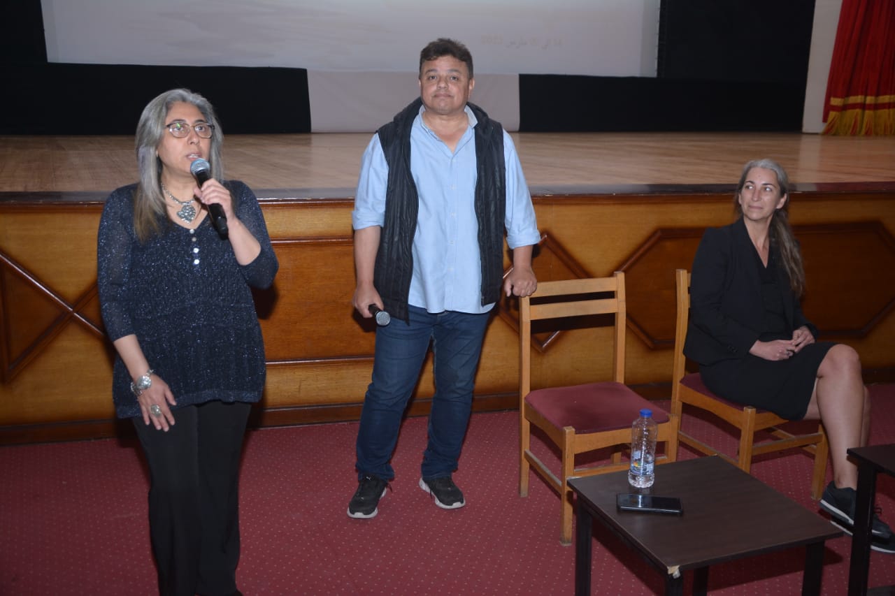 "آنا صوفيا جاك" سعيدة بمشاركتي في مهرجان الاسماعيلية للسينما التسجيلية الأفلام القصيرة جداً بالمهرجان