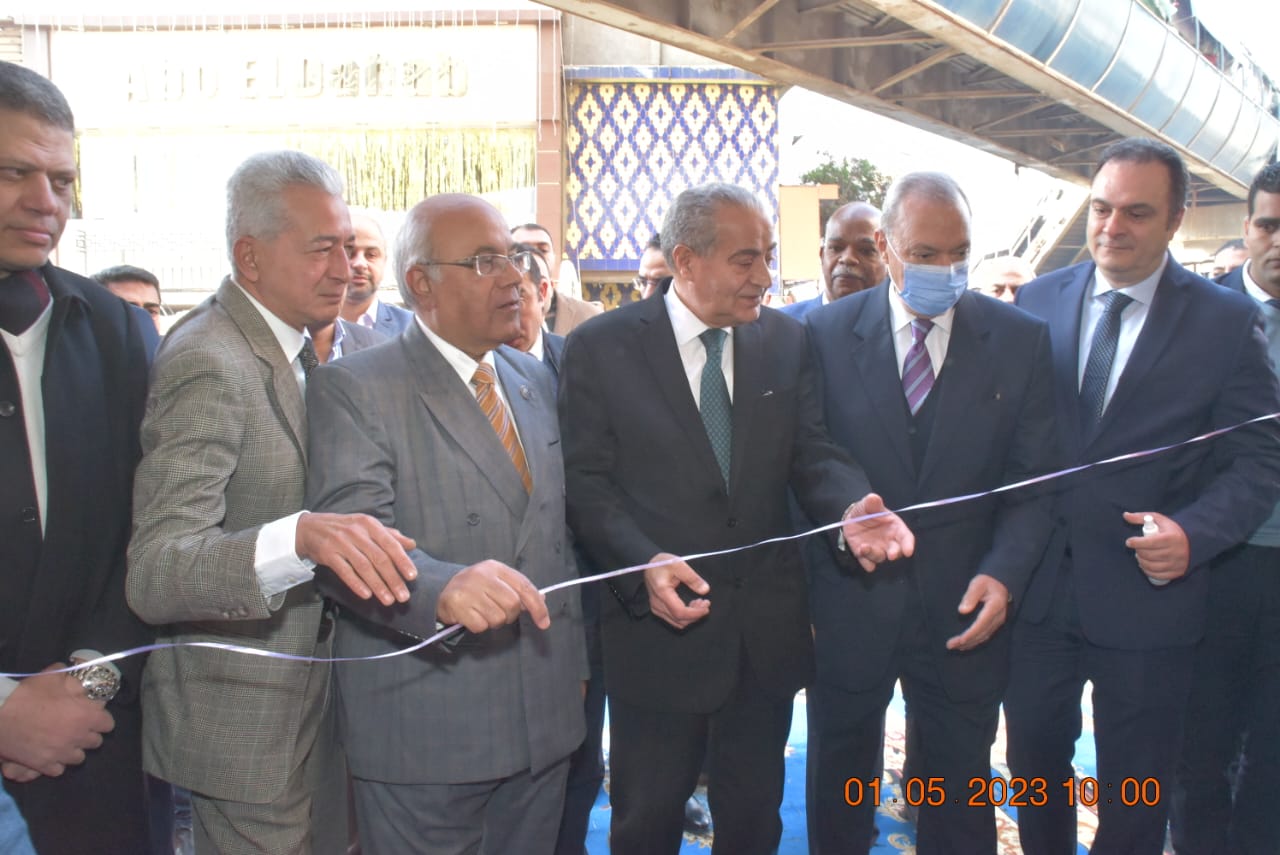 المصيلحي و الهجان يفتتحان معرض اهلا رمضان في ميدان المؤسسة بشبرا الخيمة