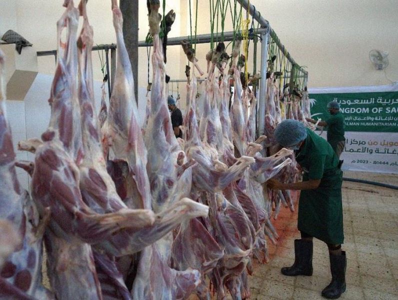 مركز الملك سلمان للإغاثة يوزع أضاحي في محافظات اليمن