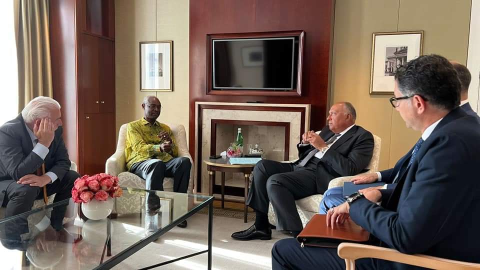 شكري يلتقي السكرتير التنفيذي المؤقت لاتفاقية الأمم المتحدة الإطارية لتغير المناخ