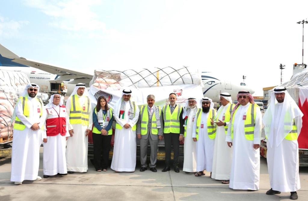 البحرين ترسل الشحنة الثانية من المساعدات الإنسانية للشعب الفلسطيني في غزة