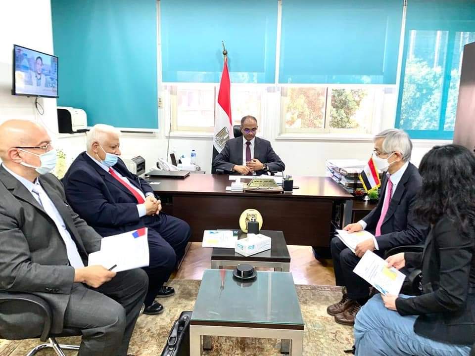 نائب وزير الإسكان لشئون البنية الأساسية يلتقي ممثلى الوكالة اليابانية للتعاون الدولى (JICA) وجامعة Gifu اليابانية لبحث أُطر التعاون