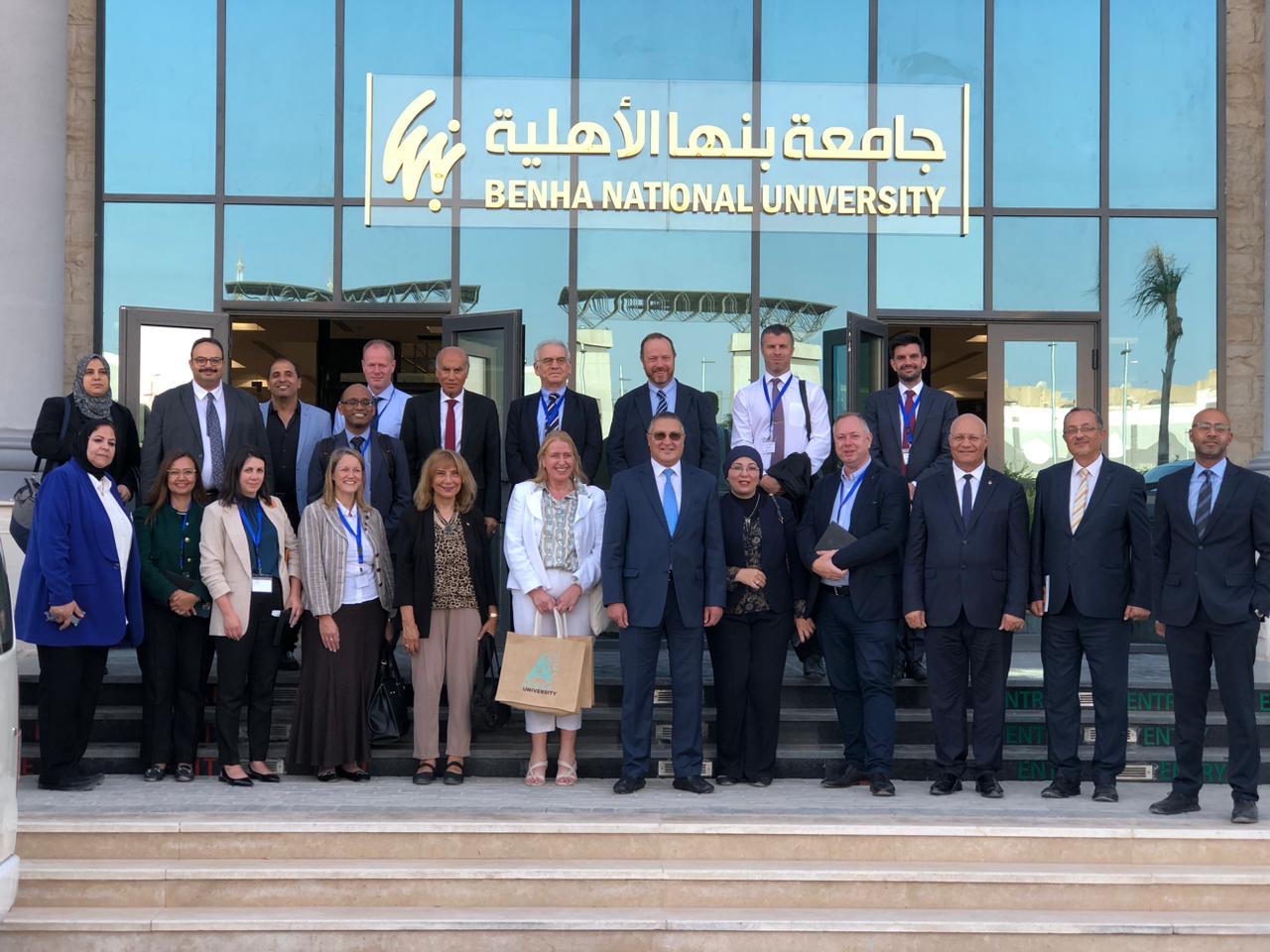 لبحث أوجه التعاون المصري البريطاني في مجال التعليم العالي والبحث العلمي:  جامعة بنها الأهلية تستقبل بعثة من 10 جامعات و5 هيئات وأكاديميات وشركات بريطانية