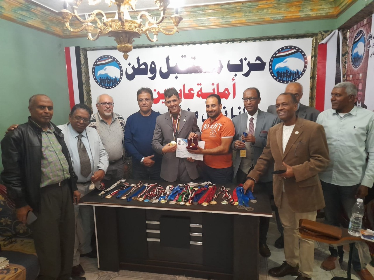 امانة عابدين بحزب مستقبل وطن تكرم البطل سيد محروس