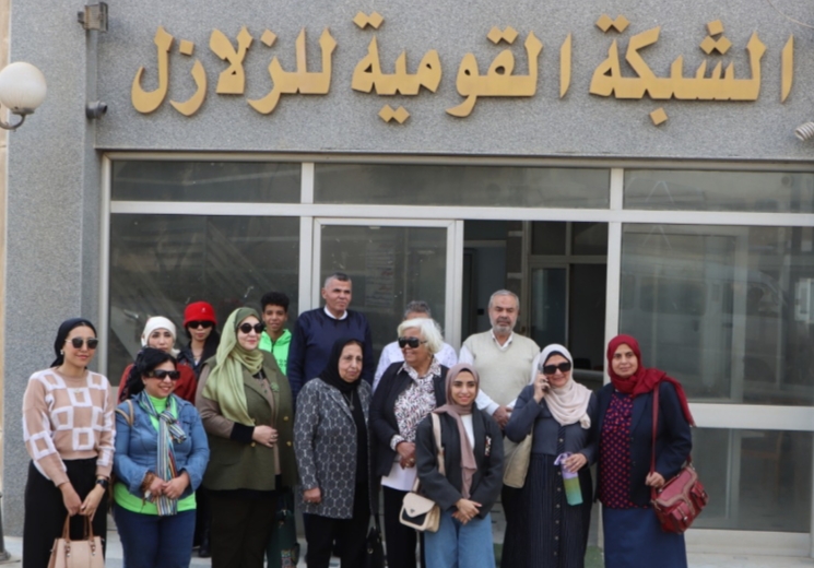 شعبة البيئة  بالصحفيين فى " زيارة علمية  إلى المعهد القومي للبحوث الفلكية والجيوفيزيقية ومتحف ركن فاروق" .