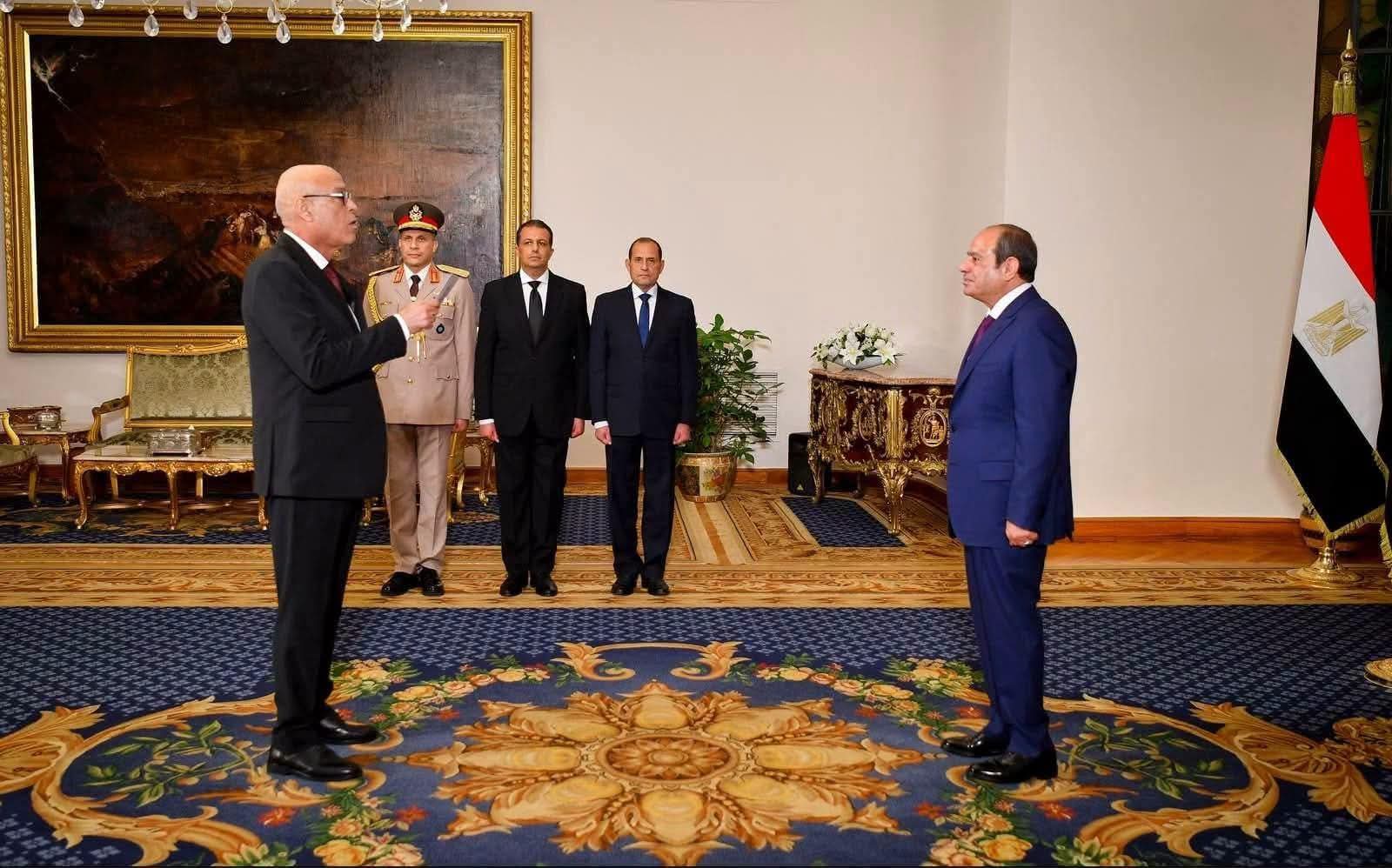 الرئيس السيسي يشهد مراسم أداء المستشار عبد الناصر أبو العزم اليمين القانونية رئيساً لهيئة قضايا الدولة