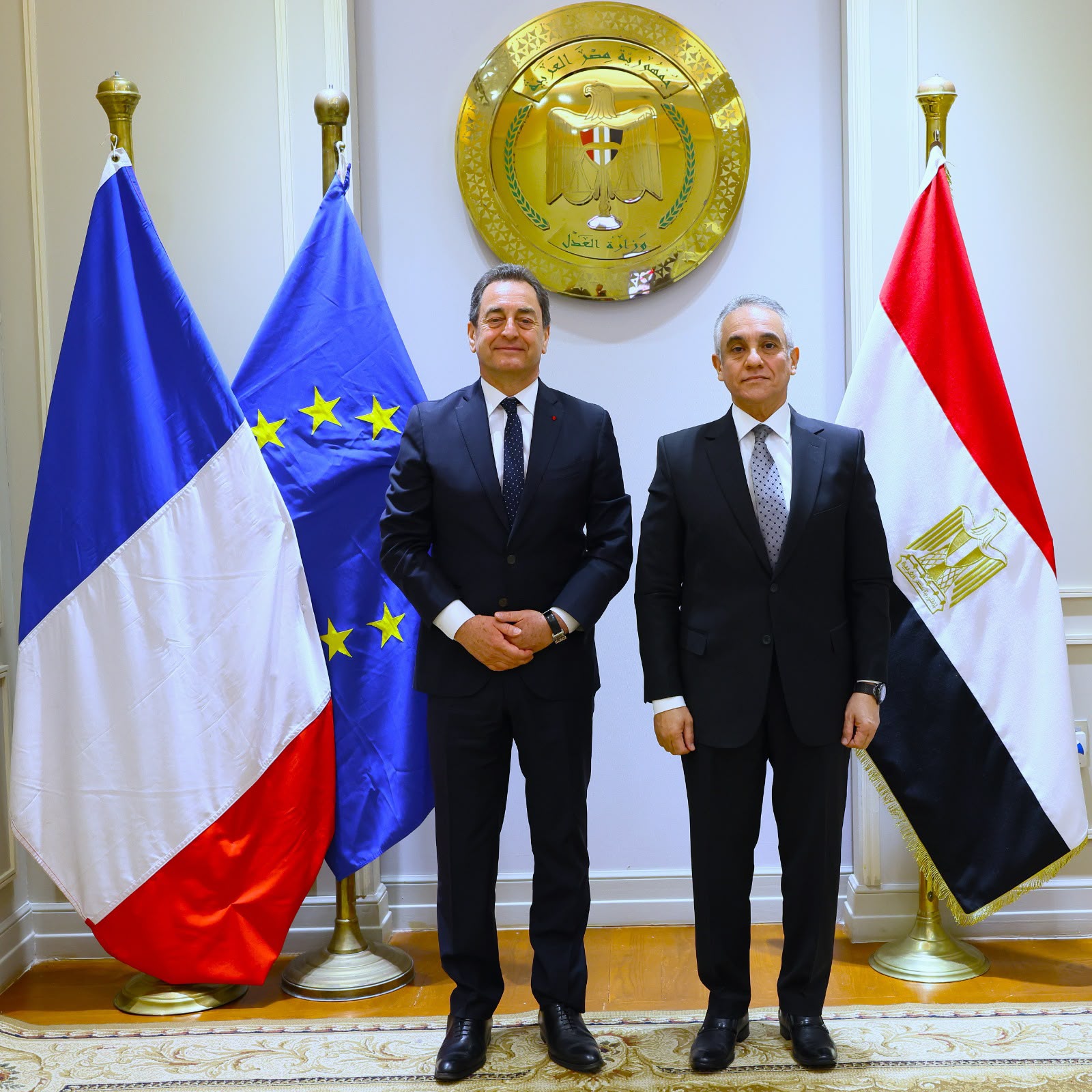 مصر وفرنسا يبحثان التعاون القضائي المشترك